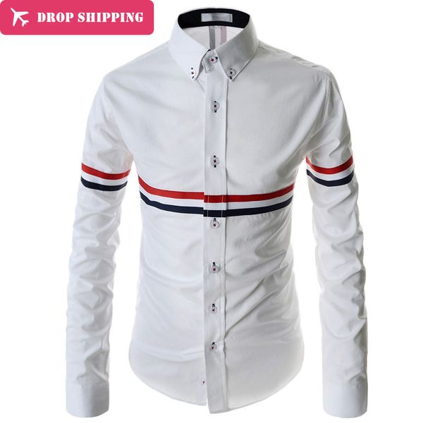 wholesale- 2017 spring autumn new solid fashion dress men shirt slim fit long sleeve men shirts male social casual shirts camisa cs42, White;black
wholesale- 2017 spring autumn new solid fashion dress men shirt slim fit long sleeve men shirts male social casual shirts camisa cs42, White;black