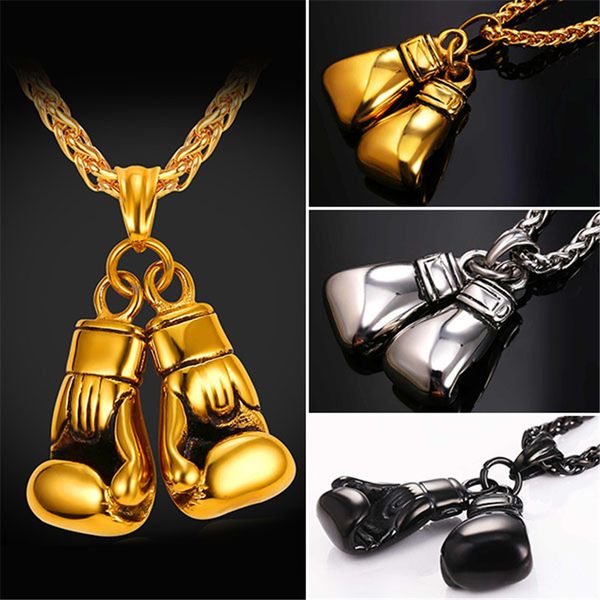 U7 cool port new men necklace fitne fa hion tainle teel workout jewelry gold plated pair boxing glove charm pendant acce orie gift, Silver
U7 cool port new men necklace fitne fa hion tainle teel workout jewelry gold plated pair boxing glove charm pendant acce orie gift, Silver