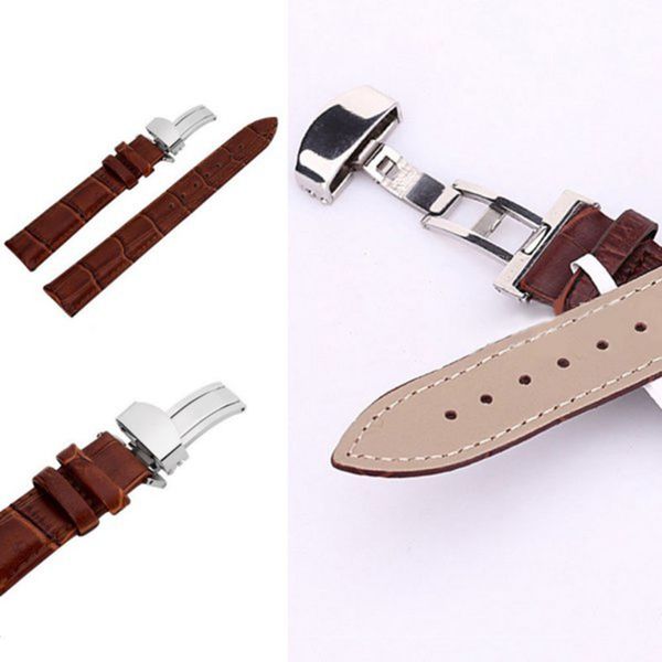 18-24mm Watch Band Strap Butterfly Pattern Deployant Clasp Buckle+ Leather
18-24mm Watch Band Strap Butterfly Pattern Deployant Clasp Buckle+ Leather