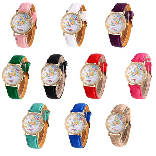 women butterfly patterns leather band watch quartz analog bracelet wristwatches brand dress watch mujer relojes, Slivery;brown
women butterfly patterns leather band watch quartz analog bracelet wristwatches brand dress watch mujer relojes, Slivery;brown
