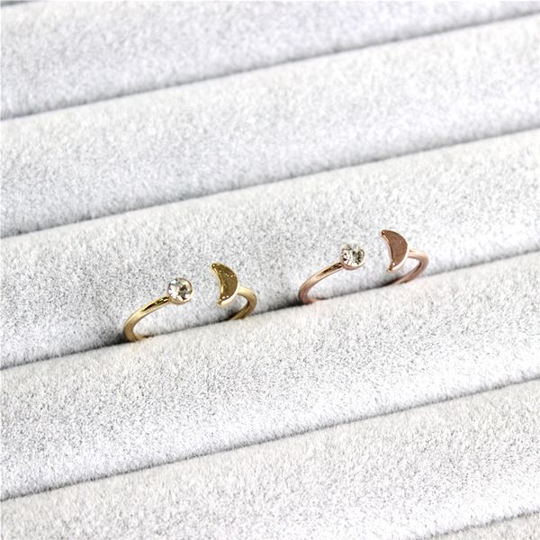 everfast wholesale 10pc/lot unique half moon rings with crystale simple fashion adjustable rings suit for all women girl can mix color efr04, Silver
everfast wholesale 10pc/lot unique half moon rings with crystale simple fashion adjustable rings suit for all women girl can mix color efr04, Silver