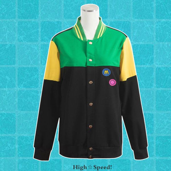 японское аниме бесплатно! iwatobi swim club рин мацуока униформа куртка косплей костюм, Black
японское аниме бесплатно! iwatobi swim club рин мацуока униформа куртка косплей костюм, Black