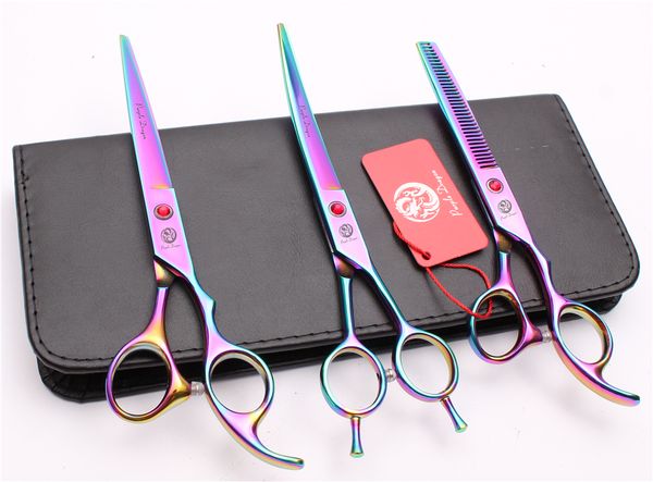 z3002 3pcs 7'' jp 440c purple dragon professional pets grooming hair scissors cutting+thinning+up curved shears cat dog fur clippe
z3002 3pcs 7'' jp 440c purple dragon professional pets grooming hair scissors cutting+thinning+up curved shears cat dog fur clippe