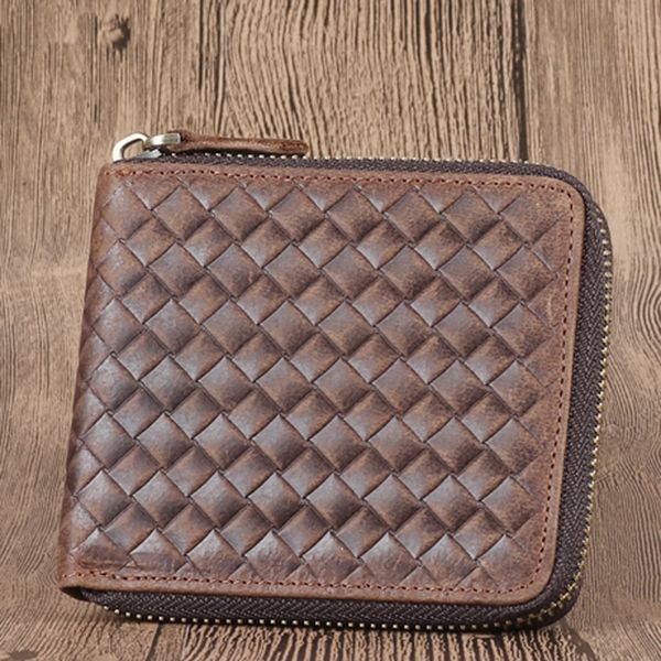 Фабрика продажа ретро Unisex Кошелек Верхний слой Кожаный квадратный почтовый кошелек ручной работы Vintage Style Woven Fashion Кошелек застежка -молния Короткий кошелек
Фабрика продажа ретро Unisex Кошелек Верхний слой Кожаный квадратный почтовый кошелек ручной работы Vintage Style Woven Fashion Кошелек застежка -молния Короткий кошелек