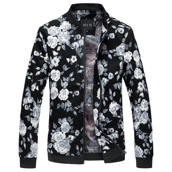 wholesale- men bomber jacket fashion 2016 floral mens jackets big size stand collar long sleeve coat male stand collar leisure windbreaker, Black;brown
wholesale- men bomber jacket fashion 2016 floral mens jackets big size stand collar long sleeve coat male stand collar leisure windbreaker, Black;brown