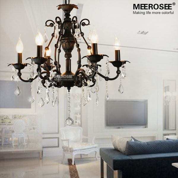 vintage black crystal pendant light fixture 6 lights american wrought iron pendant lamp suspension hanging drop light
vintage black crystal pendant light fixture 6 lights american wrought iron pendant lamp suspension hanging drop light