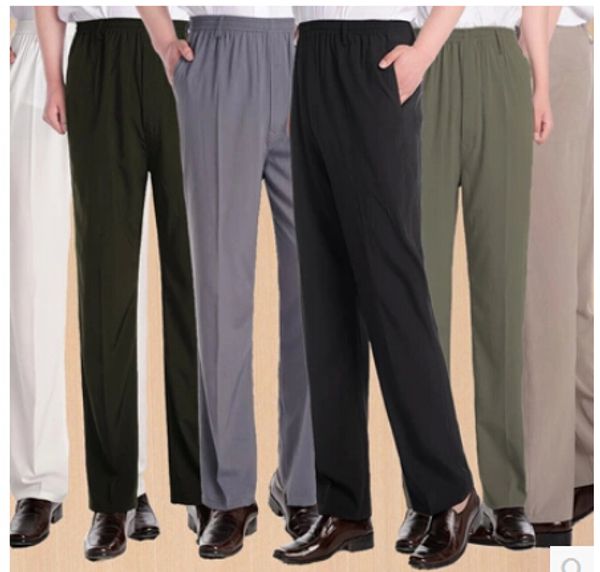 wholesale- new arrival male quinquagenarian summer pants thin casual men pant plus size trousers pants elastic high waist pants men, Black
wholesale- new arrival male quinquagenarian summer pants thin casual men pant plus size trousers pants elastic high waist pants men, Black