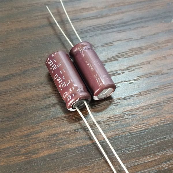 wholesale- 20pcs 270uf 35v ncc ky series 8x20mm low impedance esr 35v270uf aluminum electrolytic capacitor
wholesale- 20pcs 270uf 35v ncc ky series 8x20mm low impedance esr 35v270uf aluminum electrolytic capacitor