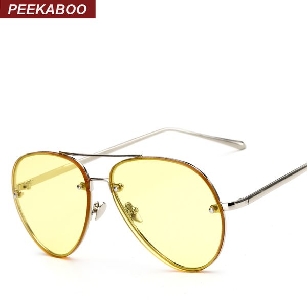 wholesale- peekaboo fashion ocean sunglasses tinted lens yellow pink metal frame sunglasses women men uv400 gafas de sol, White;black
wholesale- peekaboo fashion ocean sunglasses tinted lens yellow pink metal frame sunglasses women men uv400 gafas de sol, White;black