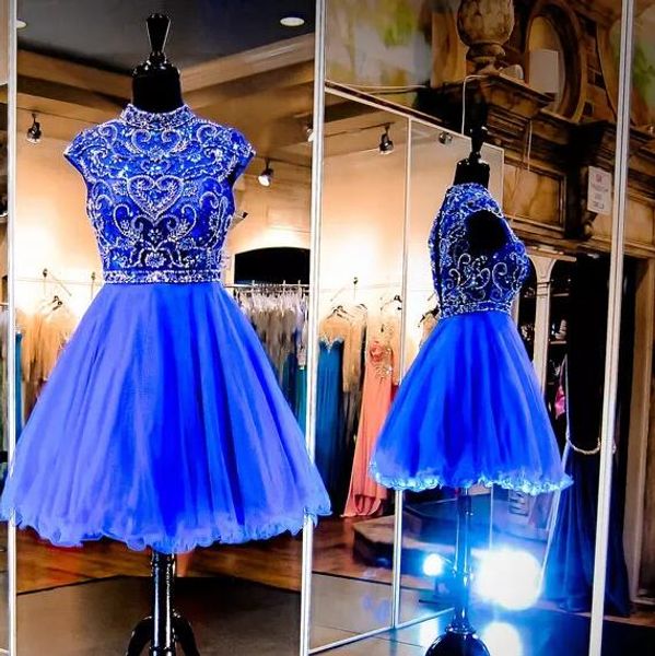 bling sparkly royal blue mini short homecoming dresses 2020 new high neck cap sleeve crystal beaded tulle short cocktail graduation dress, Blue;pink
bling sparkly royal blue mini short homecoming dresses 2020 new high neck cap sleeve crystal beaded tulle short cocktail graduation dress, Blue;pink