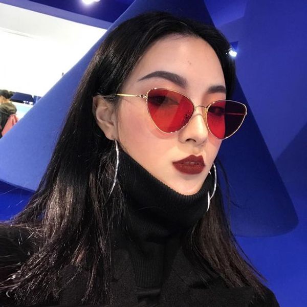 wholesale- gold metal cat eye sunglasses with tinted color lens women cateye shaped sun glasses 2017 eyewear 70s luxe female red sunglass, White;black
wholesale- gold metal cat eye sunglasses with tinted color lens women cateye shaped sun glasses 2017 eyewear 70s luxe female red sunglass, White;black
