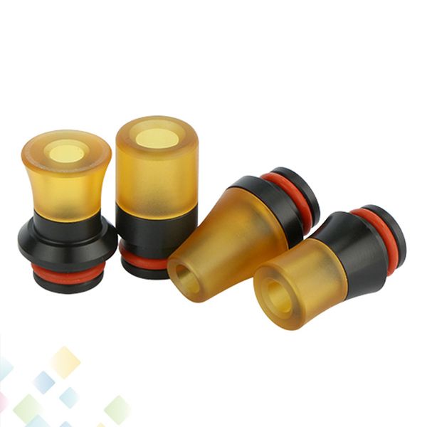 

PEI Drip Tip 510 Black POM + PEI Plastic Raw Material Wide Bore MouthPiece E Cigarette Fit 510 Atomizers 4 types DHL Free