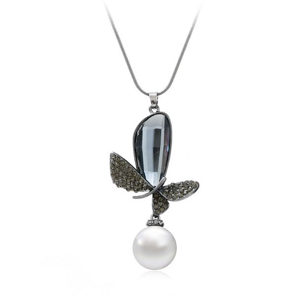 fashion 70cm crystal + alloy + pearl bow strip shape pendant sweater long necklace luxury opal charm necklace fashion statement jewelry, Silver
fashion 70cm crystal + alloy + pearl bow strip shape pendant sweater long necklace luxury opal charm necklace fashion statement jewelry, Silver