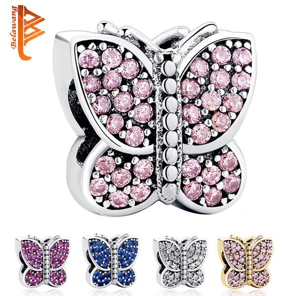 BELAWANG 5 Colors Butterfly Shape European Charms 925 Sterling Silver Clear Crystal Charm Beads fit Pandora Charm Bracelets Jewelry Making
BELAWANG 5 Colors Butterfly Shape European Charms 925 Sterling Silver Clear Crystal Charm Beads fit Pandora Charm Bracelets Jewelry Making