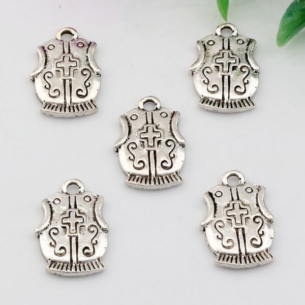 150pcs antique silver zinc alloy single-sided cross shield charm pendants 15x23mm diy jewelry, Bronze;silver
150pcs antique silver zinc alloy single-sided cross shield charm pendants 15x23mm diy jewelry, Bronze;silver