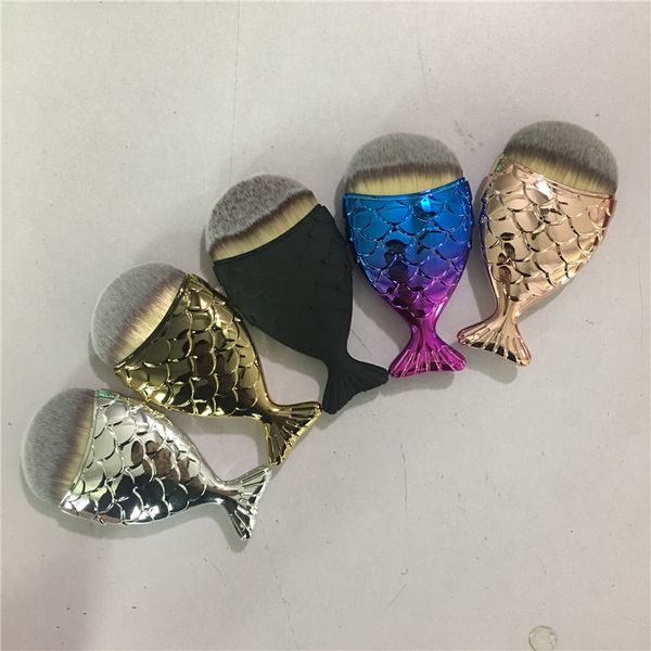 new cosmetic mermaid fish scale makeup brushes professional foundation powder blush contour fishtail make up brushes maquiagem
new cosmetic mermaid fish scale makeup brushes professional foundation powder blush contour fishtail make up brushes maquiagem