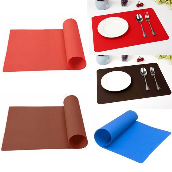 

wholesale- 1pcs silicone insulation placemat table washed clean breakfast lunch dinner table mat