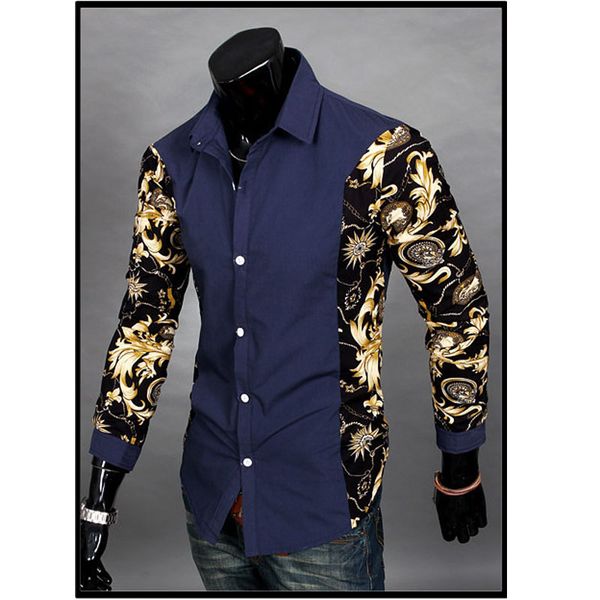 new2017 spring autumn dress shirts turn-down patchwork printing fake two piece men's long sleeve shirt color matching men shirts, White;black
new2017 spring autumn dress shirts turn-down patchwork printing fake two piece men's long sleeve shirt color matching men shirts, White;black