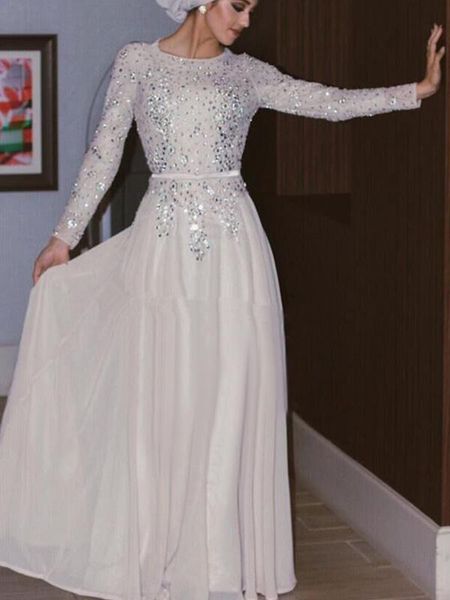 selling musilm long evening dresses beaded sequined chiffon long sleeve silver formal prom gowns arabic abaya party dresses 2019 e103, Black;red
selling musilm long evening dresses beaded sequined chiffon long sleeve silver formal prom gowns arabic abaya party dresses 2019 e103, Black;red