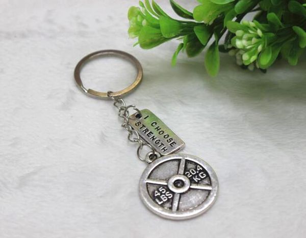 12pcs/lot 45lb weight plate keychain, i choose strength weights key chain, keyring weight lifting bodybuilding 45 pound 20.4kg, Silver
12pcs/lot 45lb weight plate keychain, i choose strength weights key chain, keyring weight lifting bodybuilding 45 pound 20.4kg, Silver