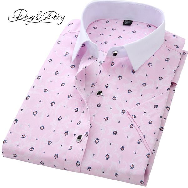 wholesale- davydaisy men shirt turn down collar short sleeve fashion printed brand clothing male dress shirt ds018, White;black
wholesale- davydaisy men shirt turn down collar short sleeve fashion printed brand clothing male dress shirt ds018, White;black