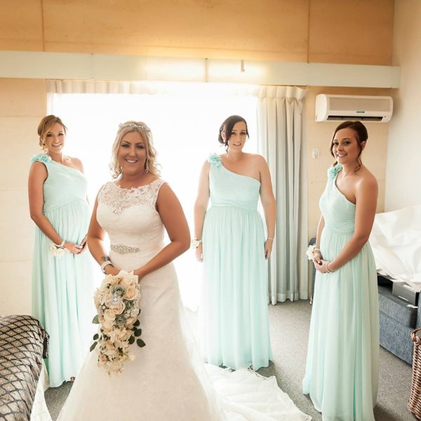 sheep elegant one-shoulder bridesmaid dress hand made flower chiffon a-line ruffle formal gown long prom bridesmaids desses, White;pink
sheep elegant one-shoulder bridesmaid dress hand made flower chiffon a-line ruffle formal gown long prom bridesmaids desses, White;pink