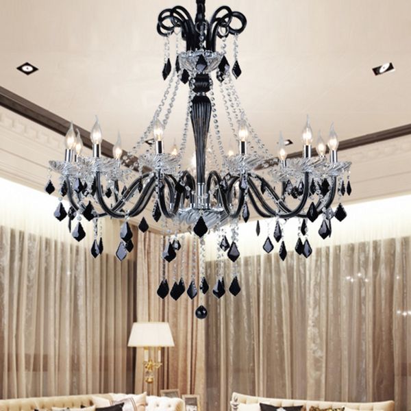 black crystal chandeliers led transparent crystal light modern chandelier hanging pendants nordic dining room bedroom
black crystal chandeliers led transparent crystal light modern chandelier hanging pendants nordic dining room bedroom