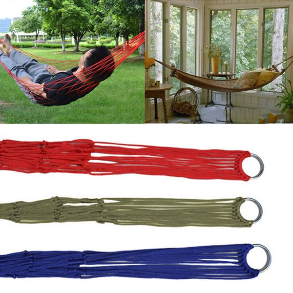 wholesale- outdoor travel portable nylon mesh hammock camping garden hanging sleeping bed rope
wholesale- outdoor travel portable nylon mesh hammock camping garden hanging sleeping bed rope