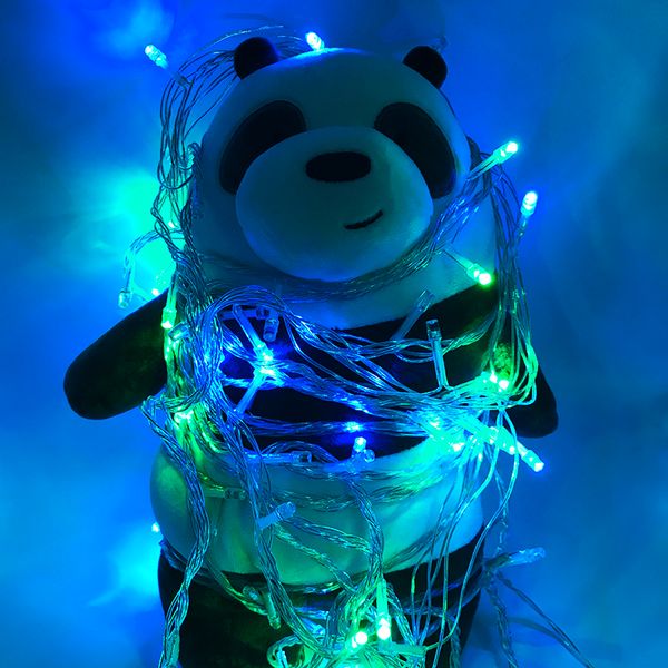 dhl быстрый корабль 10 м / 20 м / 30 м/50 м / 60 м 100-600 светодиодные строки фея огни xmas декор огни красный / синий/ белый / colorfull с