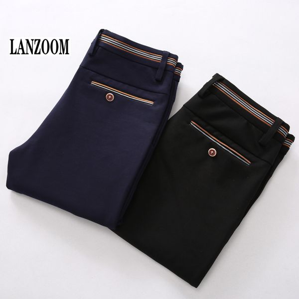 wholesale- lanzoom 2017 casual office suit pants mens straight business wedding dress slim fit mid waist men pants large size, White;black
wholesale- lanzoom 2017 casual office suit pants mens straight business wedding dress slim fit mid waist men pants large size, White;black