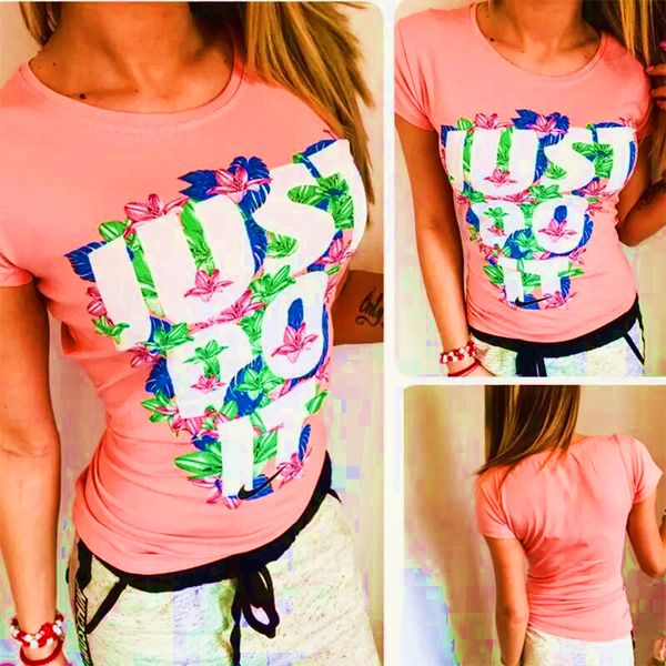 Wholesale-IRIS new just letter print brand t shirt women summer 2016 flower pattern pink top tee colors shirt female t shirts women top
Wholesale-IRIS new just letter print brand t shirt women summer 2016 flower pattern pink top tee colors shirt female t shirts women top
