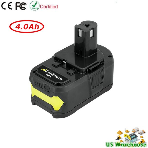 Запасная литий-ионная батарея 4,0 Ач 18 В для Ryobi 18-вольтовая ONE + Аккумуляторная дрел
Запасная литий-ионная батарея 4,0 Ач 18 В для Ryobi 18-вольтовая ONE + Аккумуляторная дрел