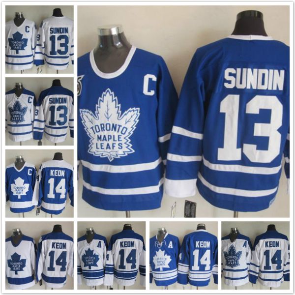 vintage toronto maple 13 mats sundin 14 dave keon navy blue white home away ice hockey jerseys, Black;red
vintage toronto maple 13 mats sundin 14 dave keon navy blue white home away ice hockey jerseys, Black;red