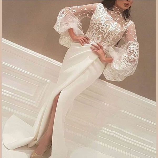 sheer high slits evening dresses mermaid high neck 3/4 long sleeves lace body pleated skirt formal party gowns 2019 selling e260, Black;red
sheer high slits evening dresses mermaid high neck 3/4 long sleeves lace body pleated skirt formal party gowns 2019 selling e260, Black;red