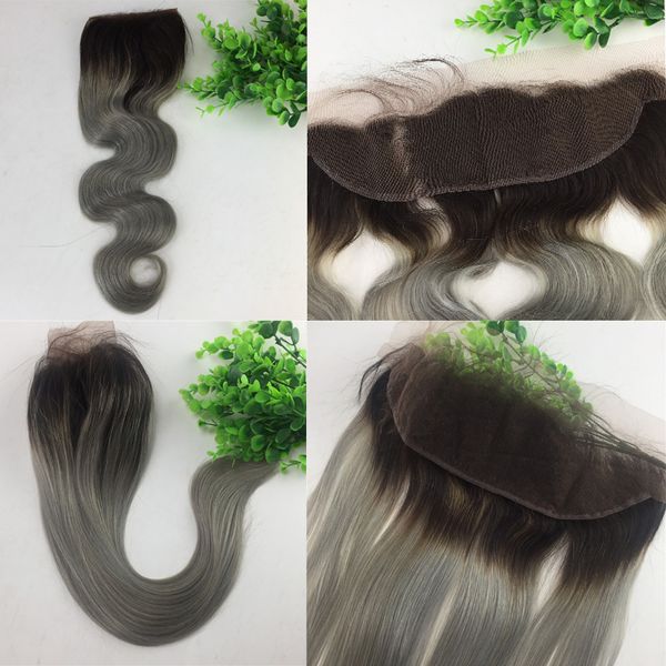 13x4 brazilian lace frontal closure ombre 1b grey human virgin hair straight body wave bleached knots part, Black
13x4 brazilian lace frontal closure ombre 1b grey human virgin hair straight body wave bleached knots part, Black