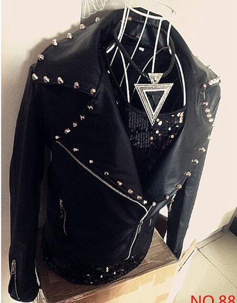 handsome non-mainstream men's clothing leather clothing punk rivet trend leather jacket outerwear / s-xxl, Black;red
handsome non-mainstream men's clothing leather clothing punk rivet trend leather jacket outerwear / s-xxl, Black;red