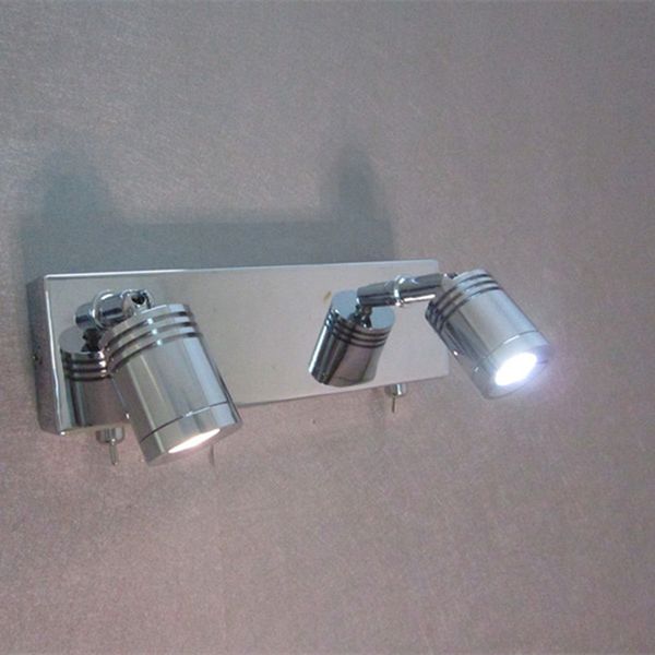 ch up and down wall lights lamp compact neat design 2x3w leds each switch controls respective light stainless steel base chrome finish
ch up and down wall lights lamp compact neat design 2x3w leds each switch controls respective light stainless steel base chrome finish