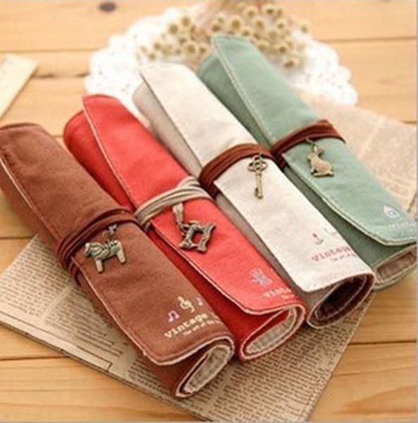 wholesale- vintage pencil rolls elegant style makeup women girls canvas pen make up bag for students kids metal cosmetic travel handbag
wholesale- vintage pencil rolls elegant style makeup women girls canvas pen make up bag for students kids metal cosmetic travel handbag