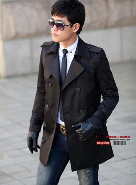 han edition joker business men in the spring and autumn the new style boutique long windbreaker cloth coat / s-3xl, Black
han edition joker business men in the spring and autumn the new style boutique long windbreaker cloth coat / s-3xl, Black