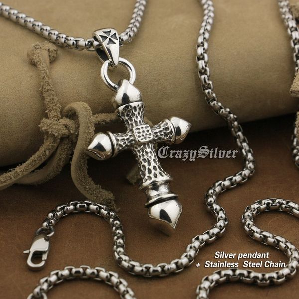 linsion 925 sterling silver huge heavy cross mens biker rock punk pendant 8a043 stainless steel necklace 24 inches
linsion 925 sterling silver huge heavy cross mens biker rock punk pendant 8a043 stainless steel necklace 24 inches