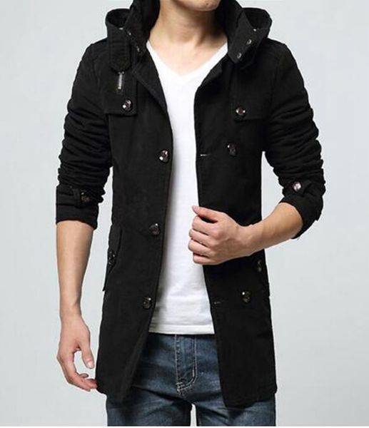 han edition cultivate one's morality men's autumn/winter fashion new personality with velvet thickening trench coat / l-3xl, Black
han edition cultivate one's morality men's autumn/winter fashion new personality with velvet thickening trench coat / l-3xl, Black