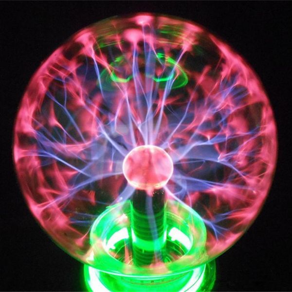 4 5 6 8" inch Magic PLASMA BALL RETRO LIGHT FASHION Room Decor Gift HEALTH Lightning Light Lamp Party Vehicle-Mounted Control Novelty Light