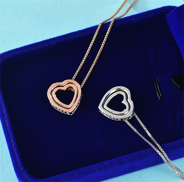 new sales austrian crystals heart in heart fashion crystal pendant necklace crystal jewelry for women, Silver
new sales austrian crystals heart in heart fashion crystal pendant necklace crystal jewelry for women, Silver