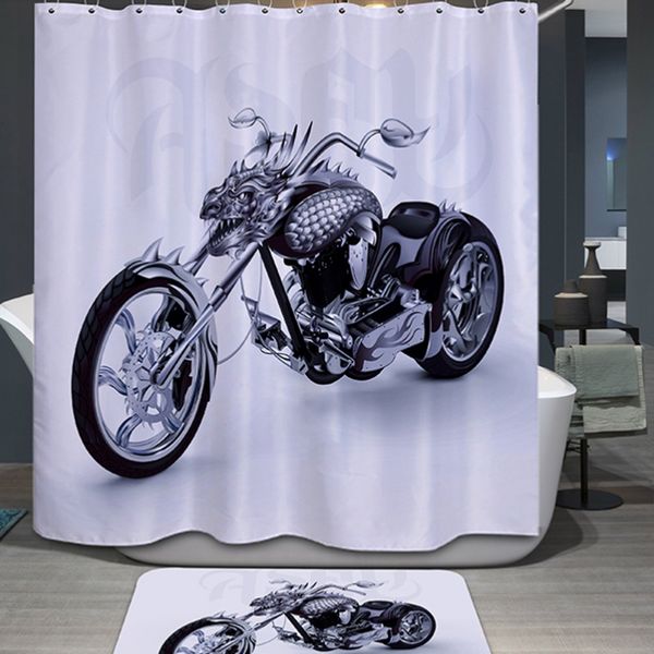 wholesale- new arrival white polyester cool motorcycle waterproof shower curtain bathroom products polyester bath curtain 180x180cm
wholesale- new arrival white polyester cool motorcycle waterproof shower curtain bathroom products polyester bath curtain 180x180cm