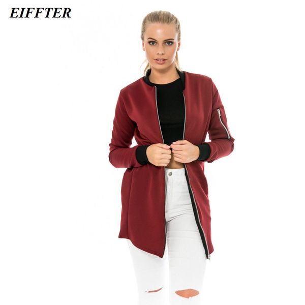 women's jackets wholesale- eiffter women bomber jacket 2021 female coat flight suit long sleeve o-neck zipper solid casual outwear 0092, Black;brown
women's jackets wholesale- eiffter women bomber jacket 2021 female coat flight suit long sleeve o-neck zipper solid casual outwear 0092, Black;brown