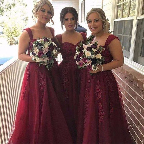 2017 new burgundy country bridesmaids dress capped sleeves sweetheart appliques floor length maid of honor wedding party dresses, White;pink
2017 new burgundy country bridesmaids dress capped sleeves sweetheart appliques floor length maid of honor wedding party dresses, White;pink