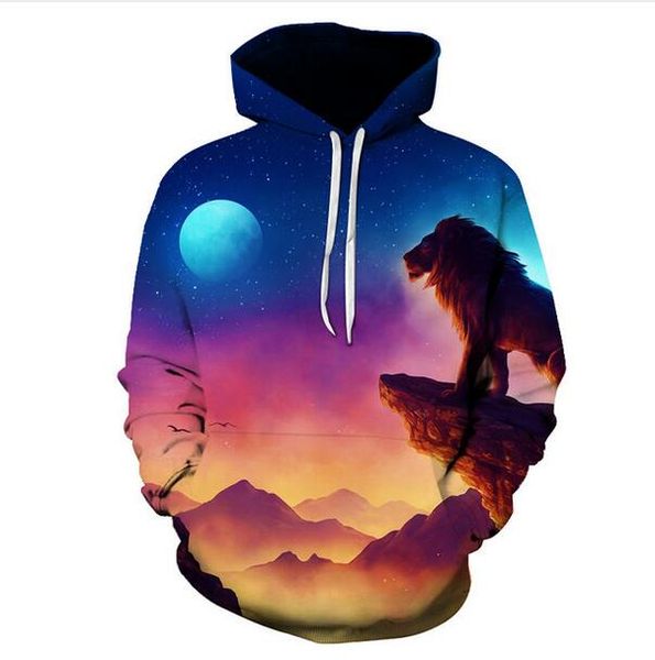 new fashion cool sweatshirt hoodies men women 3d print colorful lion moon galaxy fashion style streetwear long sleeve clothes xklms02, Black
new fashion cool sweatshirt hoodies men women 3d print colorful lion moon galaxy fashion style streetwear long sleeve clothes xklms02, Black