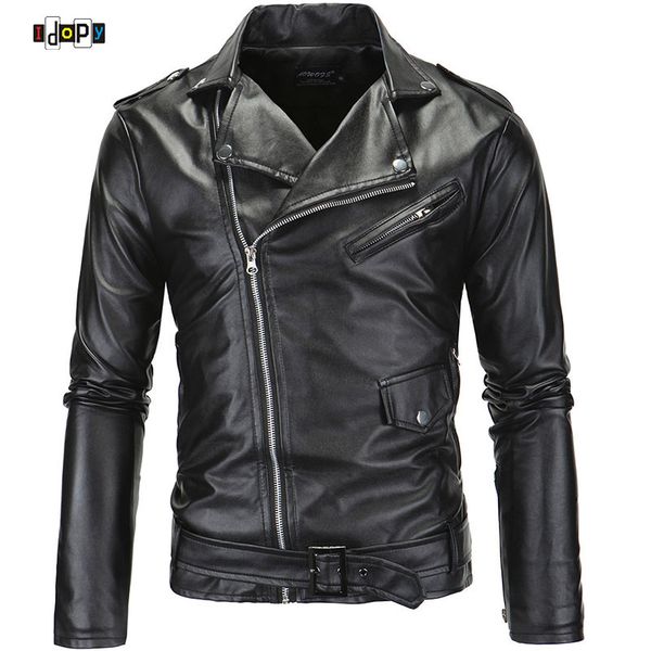 wholesale- punk style brand clothing pu leather jacket men motorcycle slant zipper slim fit for men, Black;brown
wholesale- punk style brand clothing pu leather jacket men motorcycle slant zipper slim fit for men, Black;brown