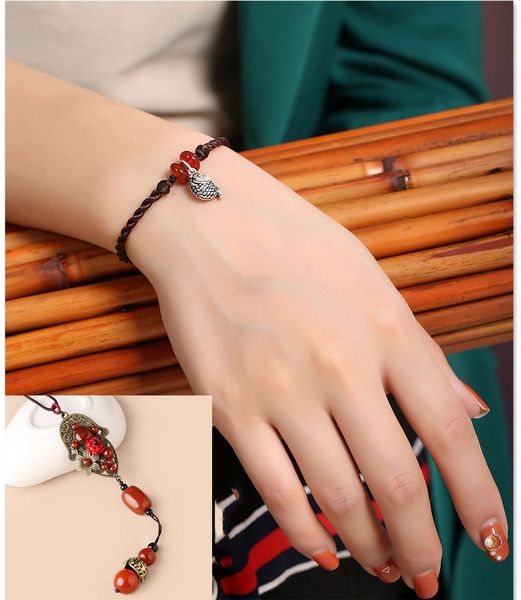 handcraft agate 925 silver woven bracelet 2017 national wind ell style women bracelet fashion bracelet, Golden;silver
handcraft agate 925 silver woven bracelet 2017 national wind ell style women bracelet fashion bracelet, Golden;silver