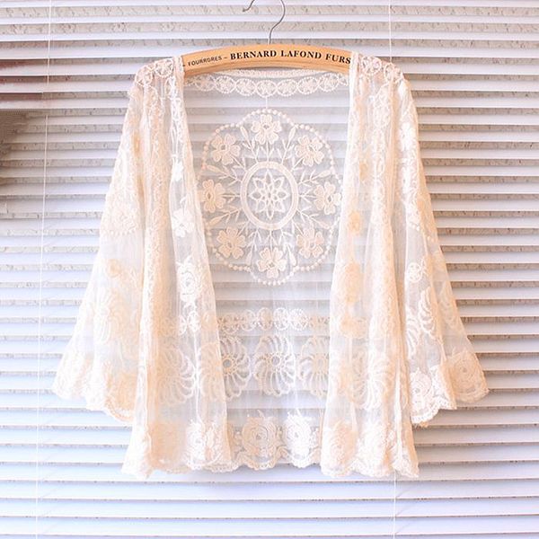wholesale- 2016 summer cardigan women mori girl sweet flower embroidery cotton lace cardigans feminino, White;black
wholesale- 2016 summer cardigan women mori girl sweet flower embroidery cotton lace cardigans feminino, White;black